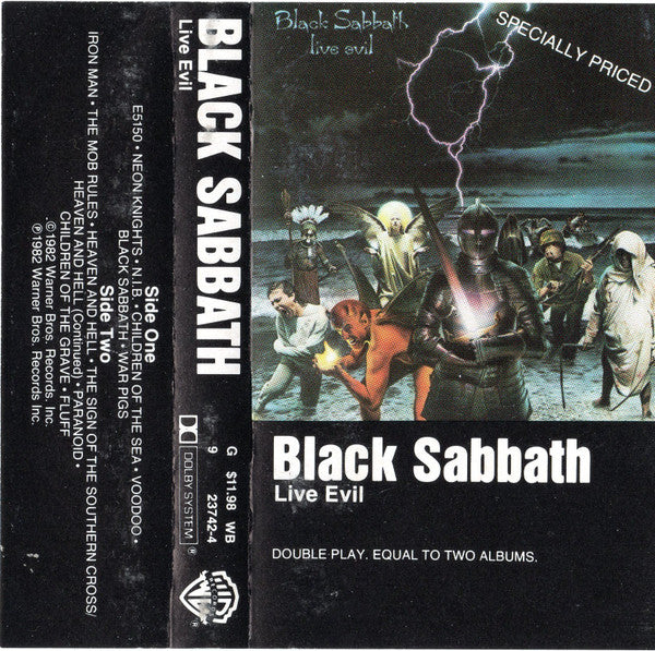 Black Sabbath  Live Evil - Cassette