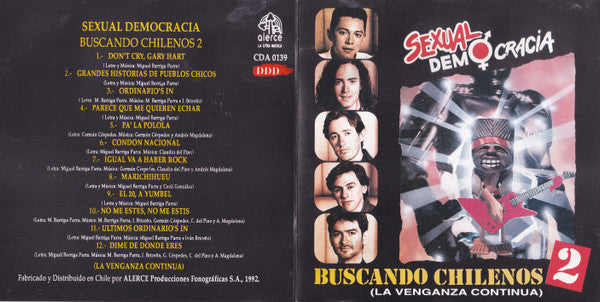 Sexual Democracia – Buscando Chilenos 2 - CD DE EPOCA EDICIÓN CHILENA