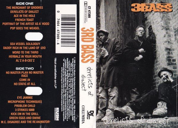 3rd Bass – Derelicts Of Dialect - Cassette