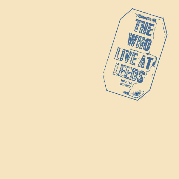 The Who – Live At Leeds - Vinilo Japones (Sin Obi)