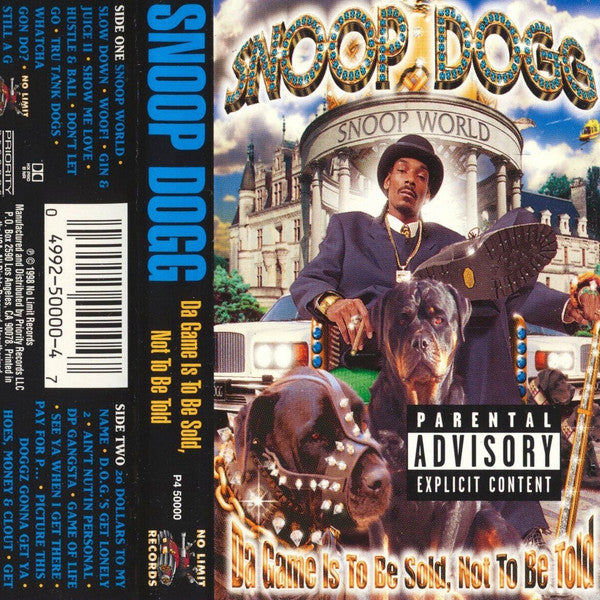 Snoop Dogg – Da Game Is To Be Sold, Not To Be Told - Cassette