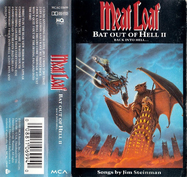 Meat Loaf  Bat Out Of Hell II: Back Into Hell - Cassette