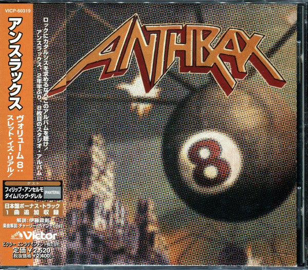 Anthrax – Volume 8 - The Threat Is Real - Cd Japones