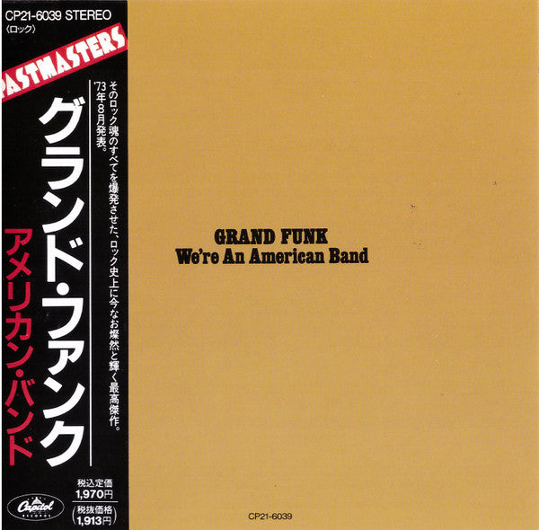 Grand Funk  We're An American Band - Cd