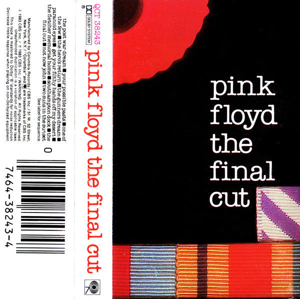 Pink Floyd  The Final Cut - Cassette