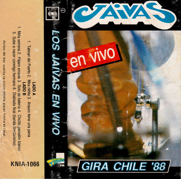Los Jaivas – En Vivo - Cassette