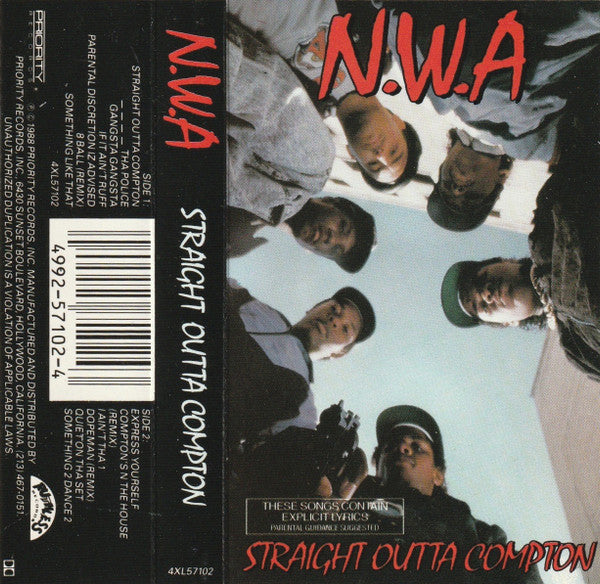 N.W.A – Straight Outta Compton - Cassette