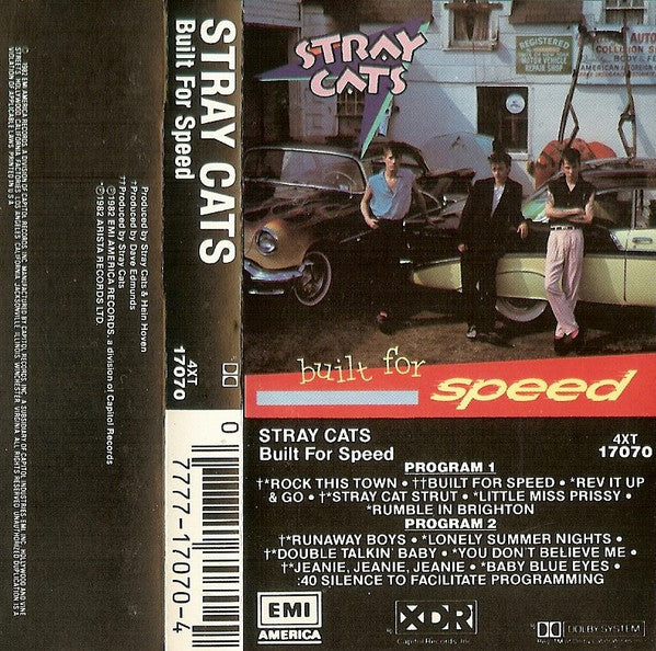 Stray Cats – Built For Speed - Cassette