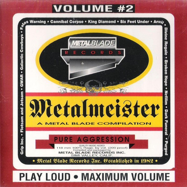 Various – Metalmeister Volume #2 (A Metal Blade Compilation) - CD