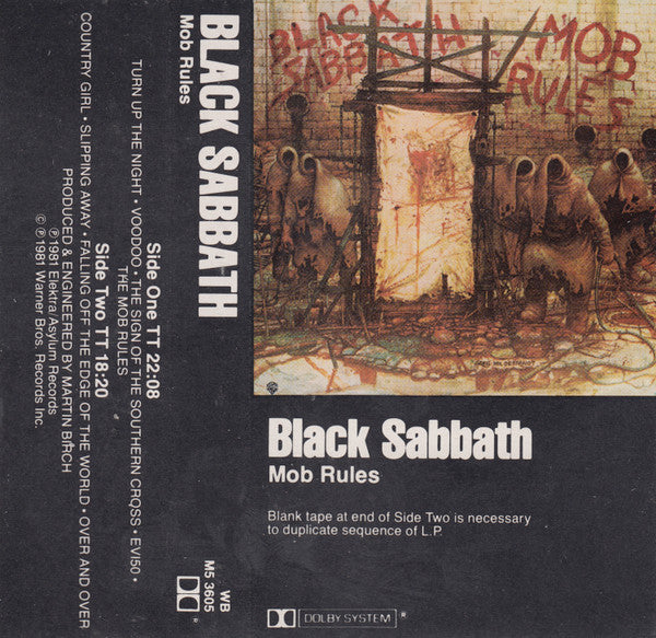 Black Sabbath – Mob Rules - Cassette