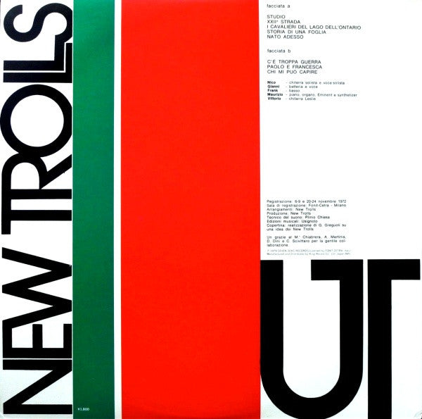New Trolls – UT - VINILO JAPONES