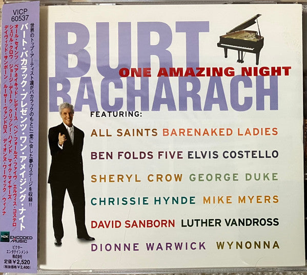 Burt Bacharach – One Amazing Night - CD JAPONES OFERTA