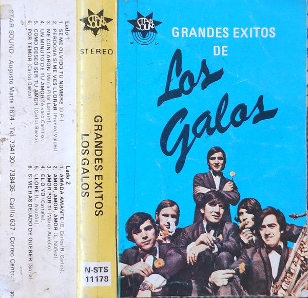 Los Galos – Grandes Exitos De Los Galos - Cassette