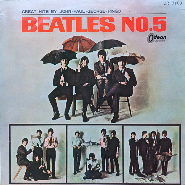 The Beatles – Beatles No. 5 - Primera edición Japón Vinilo Rojo