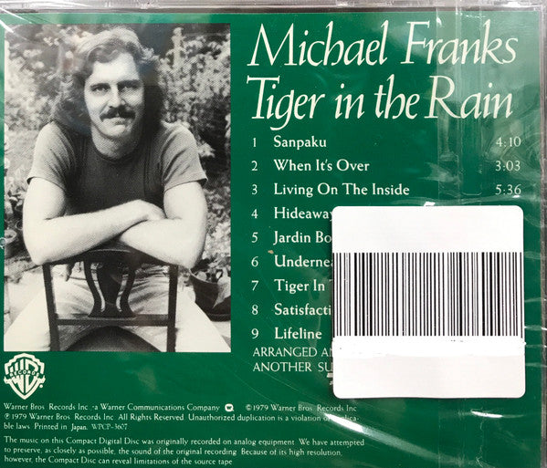 Michael Franks – Tiger In The Rain - CD JAPONES OFERTA
