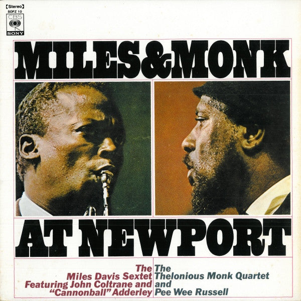 The Miles Davis Sextet & The Thelonious Monk Quartet – Miles & Monk At Newport - Vinilo Japonés (Sin Obi) Usado