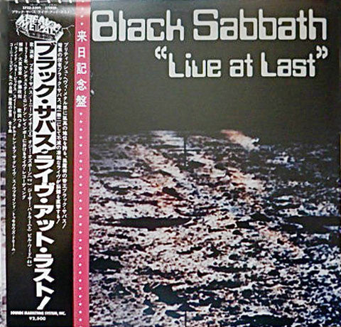 Black Sabbath – Live At Last... - VINILO JAPONES (SIN OBI)