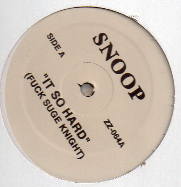 Snoop / Eminem Feat. Mad Rapper – It So Hard (Fuck Suge Knight) / Stircrazy - VINILO