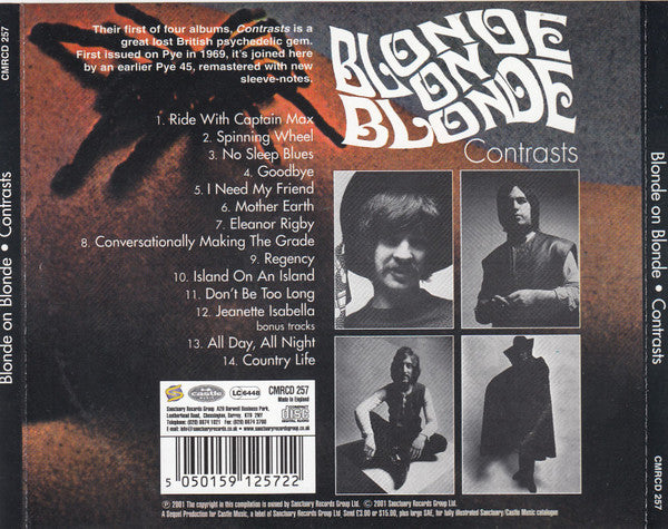 Blonde On Blonde ‎– Contrasts - CD
