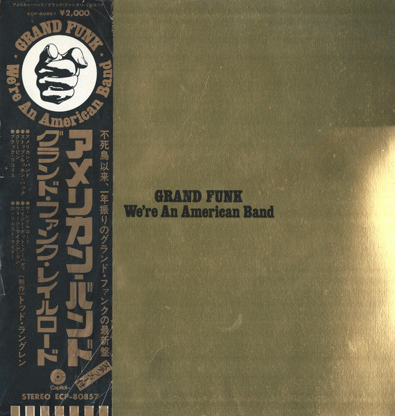Grand Funk – We're An American Band - Vinilo japones