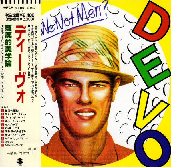 Devo  Q: Are We Not Men? A: We Are Devo! - Cd Japones