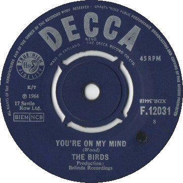 The Birds – You're On My Mind - Vinilo 7'