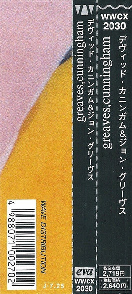 Greaves, Cunningham – Greaves, Cunningham - CD Japonés (Con Obi)