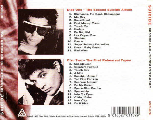 Suicide – The Second Album + The First Rehearsal Tapes - CD