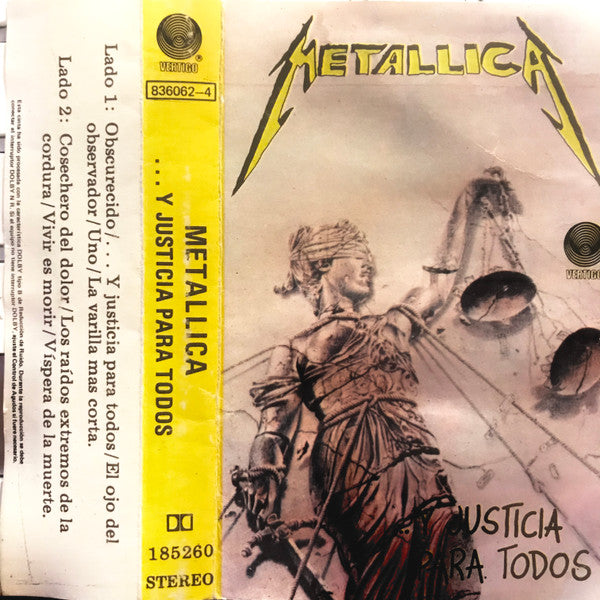 Metallica  ...Y Justicia Para Todos - Cassette