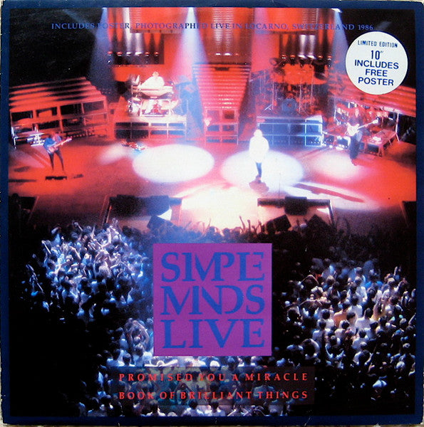 Simple Minds – Promised You A Miracle / Book Of Brilliant Things (Simple Minds Live) - Vinilo