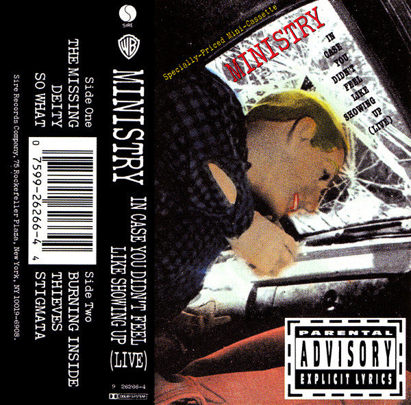 Ministry  In Case You Didn't Feel Like Showing Up (Live) - Cassette