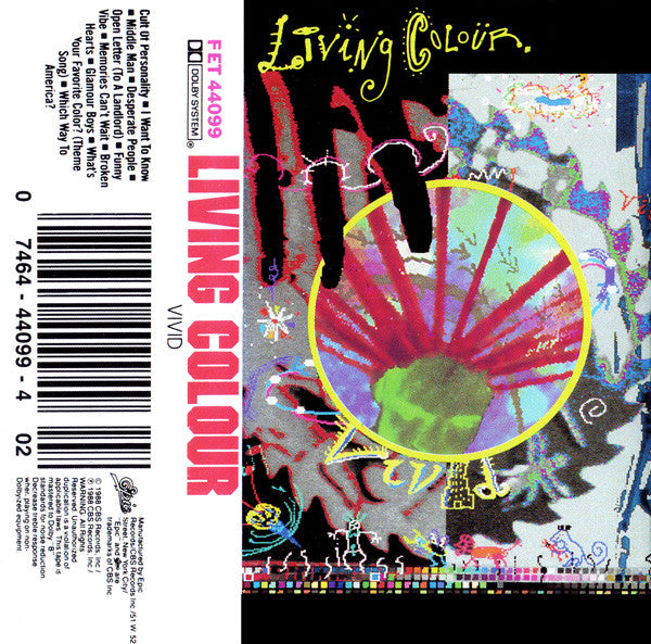 Living Colour – Vivid - Cassette