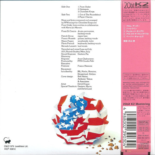 P.F.M. – Chocolate Kings - CD Japonés (Con Obi)