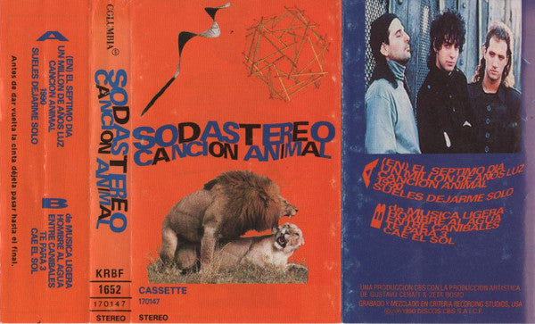 Soda Stereo  Canción Animal - Cassette