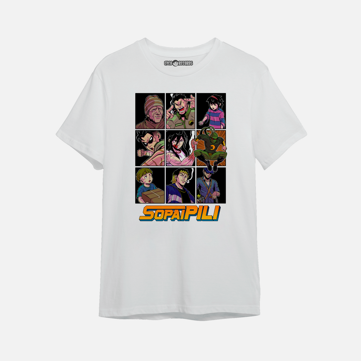Sopaipili Personajes Collage - Polera