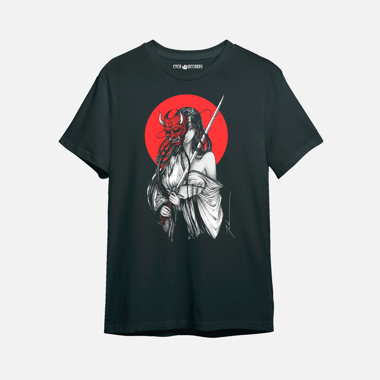 Samurai Mascara - Polera Negra