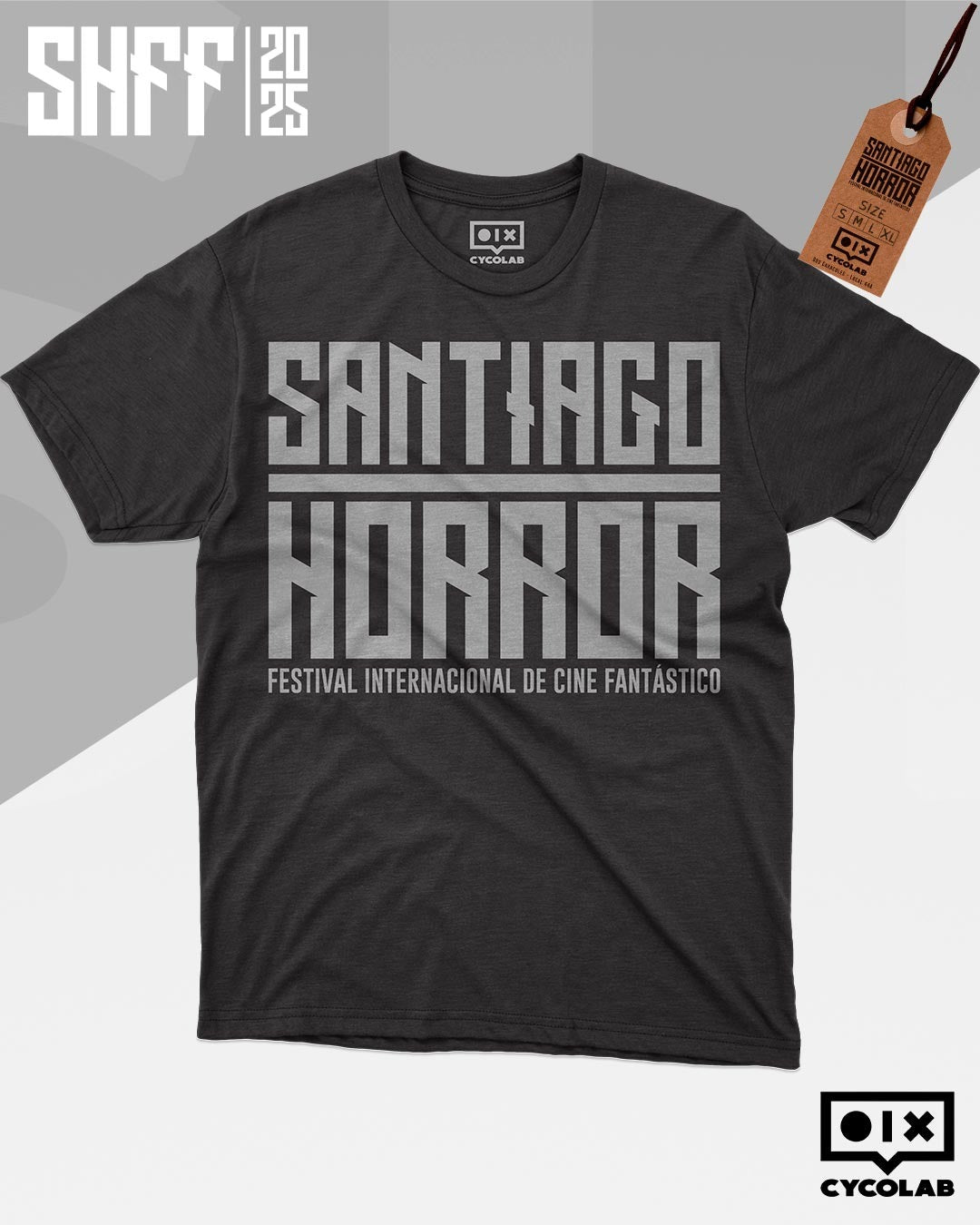 Santiago Horror - SHFF Festival Logo Gris - Polera