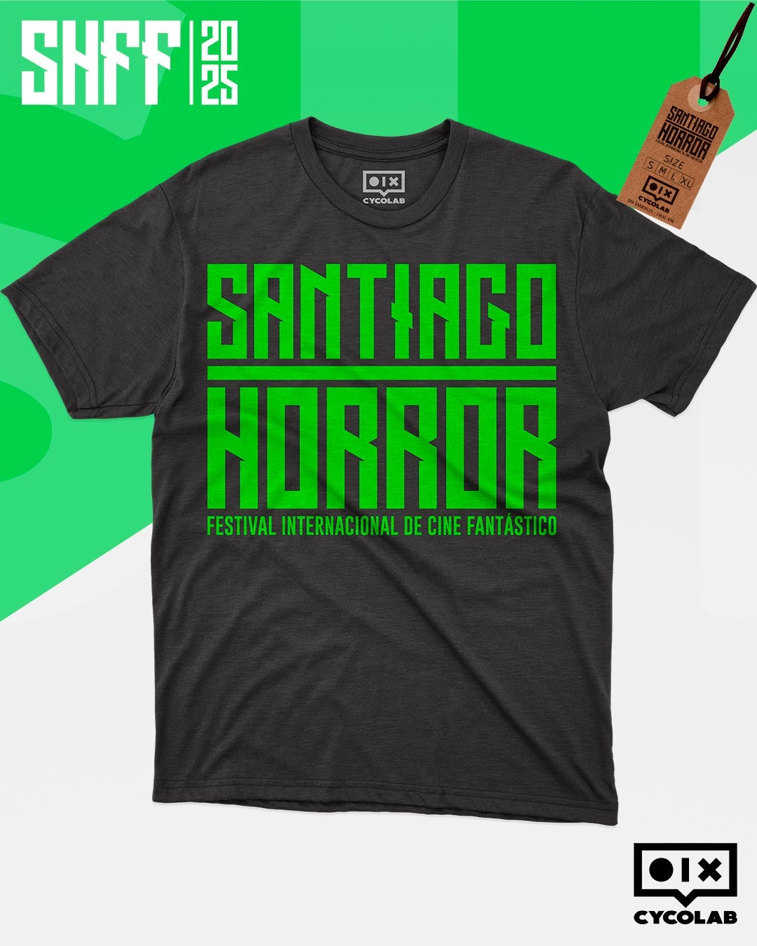 Santiago Horror - SHFF Festival Logo Verde - Polera