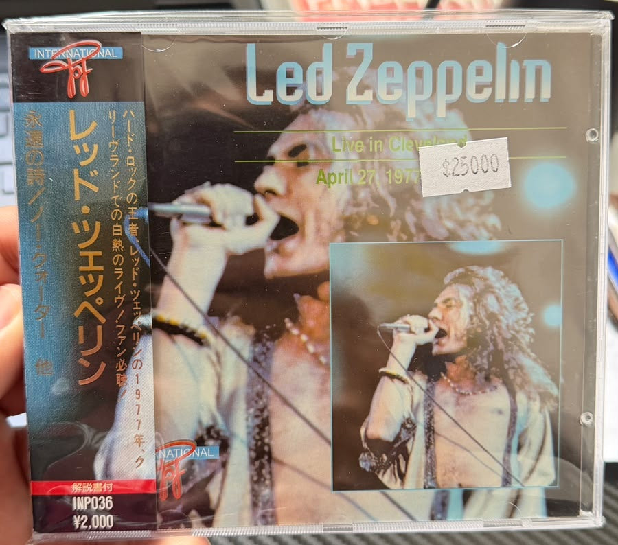 Led Zeppelin – Live In Cleveland April 27, 1977 - Part 1 - Cd Japones con Obi