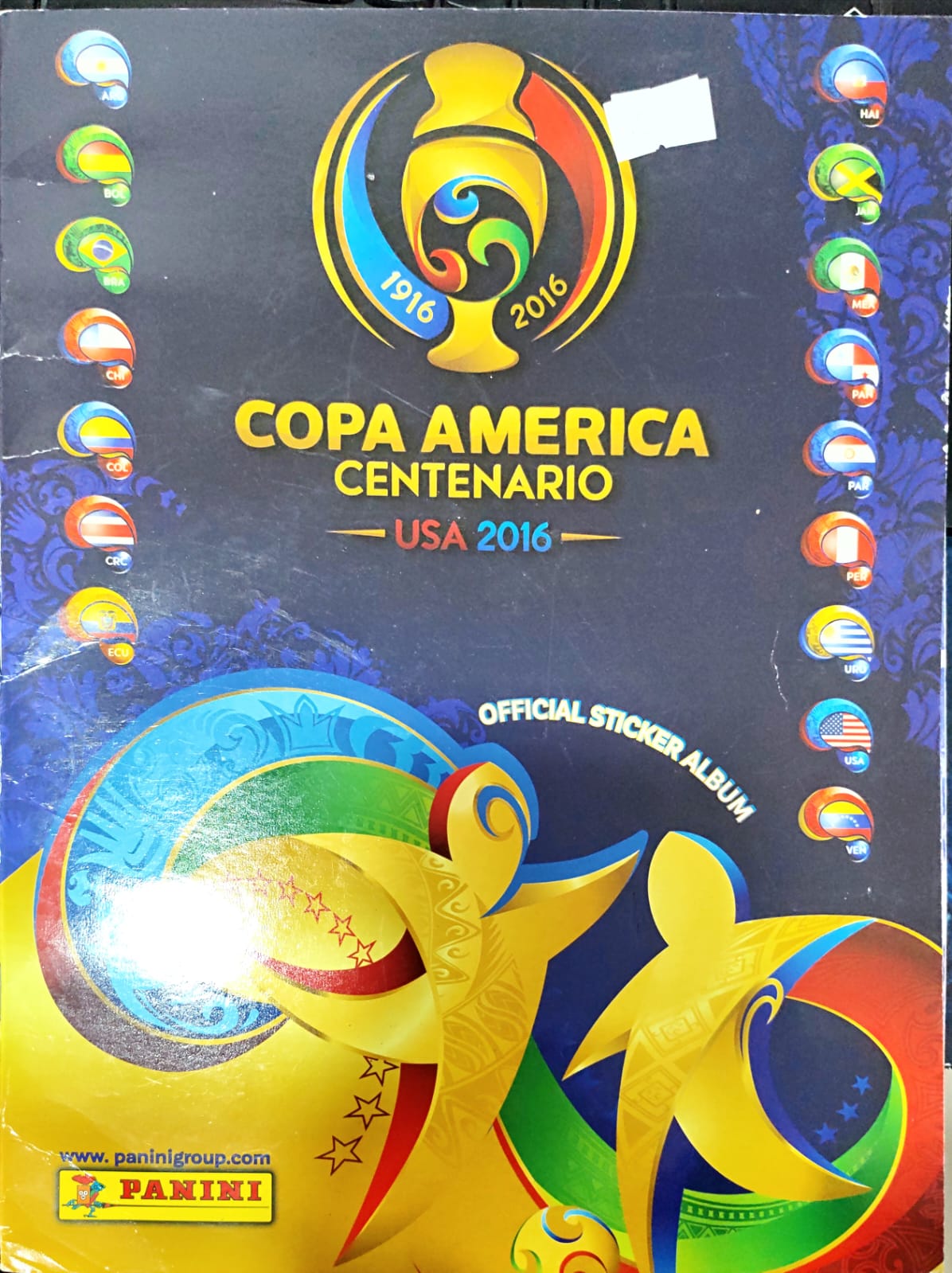 Panini Album Oficial Copa America Centenario USA 2016 - Incompleto