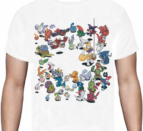 Digimon - Todos Collage - Polera