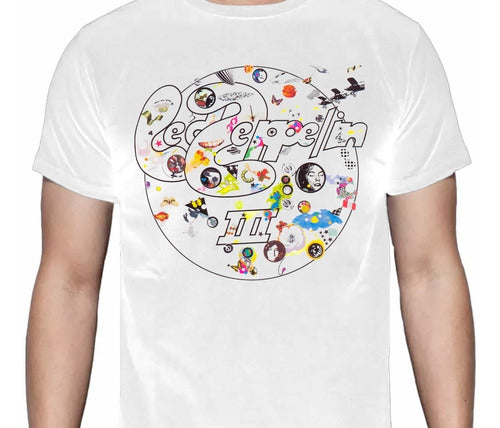 Led Zeppelin Iii - Blanca - Polera