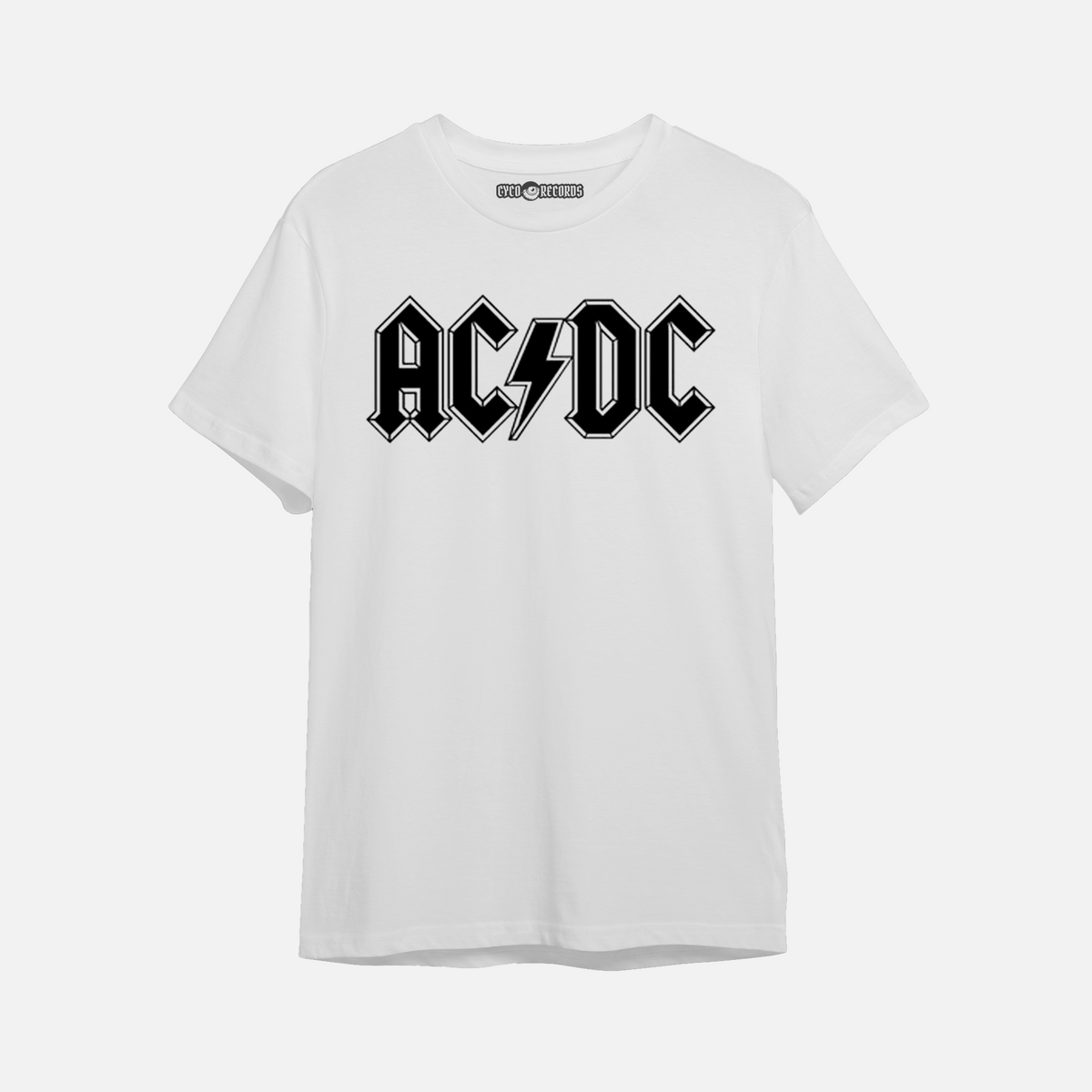 Ac Dc - Logo - Polera - 10 / Blanco