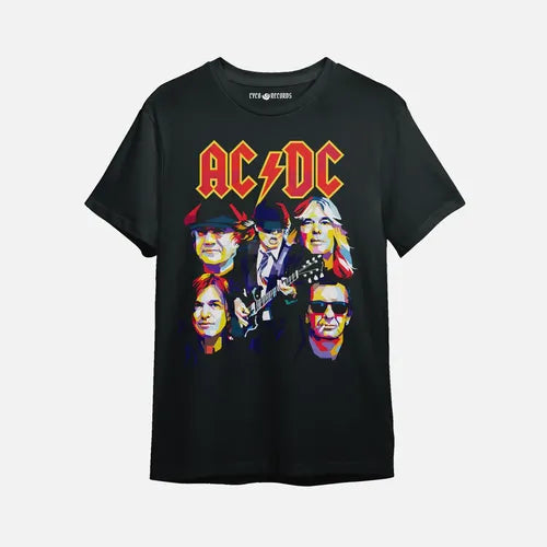 ACDC - Band Mosaic - Polera