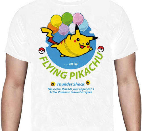 Flying  Pikachu - Pokemon - Polera
