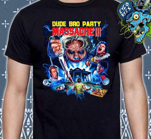 Massacre Iii - Dude Bro Party Terror - Polera