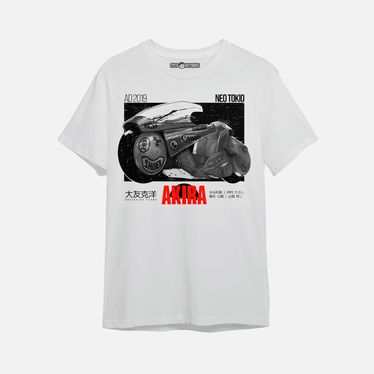 Akira - Moto - Polera - s / Blanco