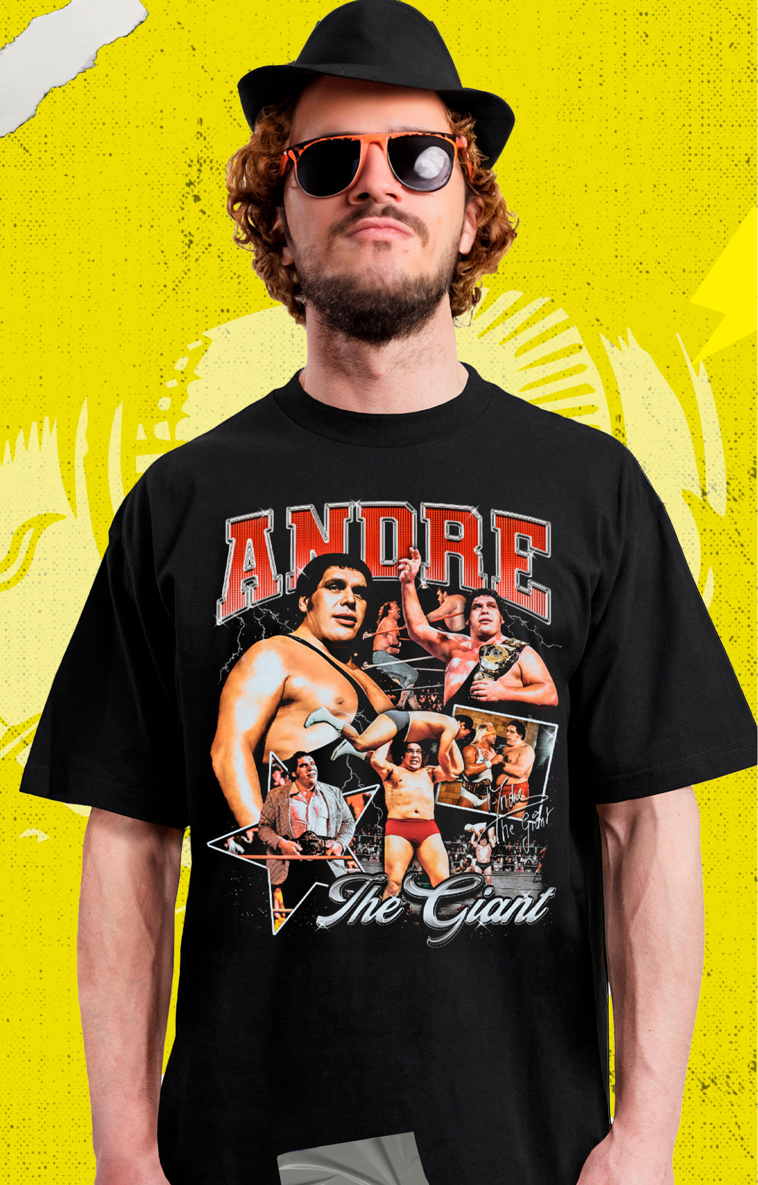 Andre The Giant - Lucha Libre Collage - Polera