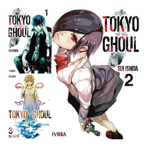 Manga Tokyo Ghoul Tomos 1, 2 Y 3 Ivrea Argentina + Regalo