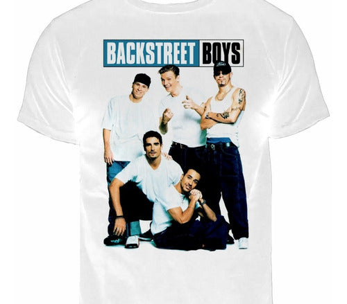 Backstreet Boys -banda 1- Polera Blanca - Pop - Polera- Cyco